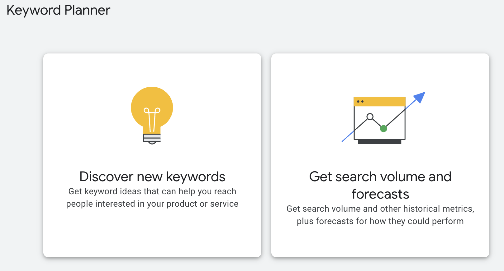 Google Ads Keyword Planner Tool